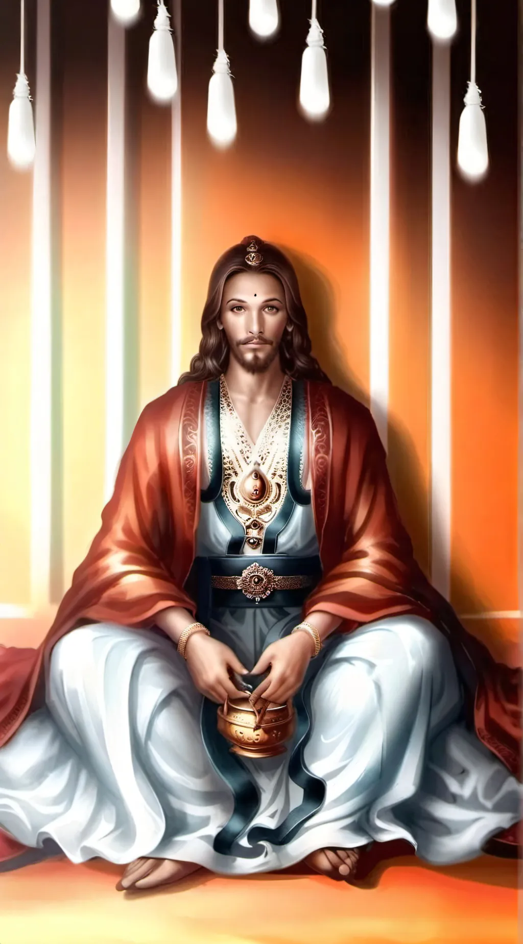 ai character: Jesus background