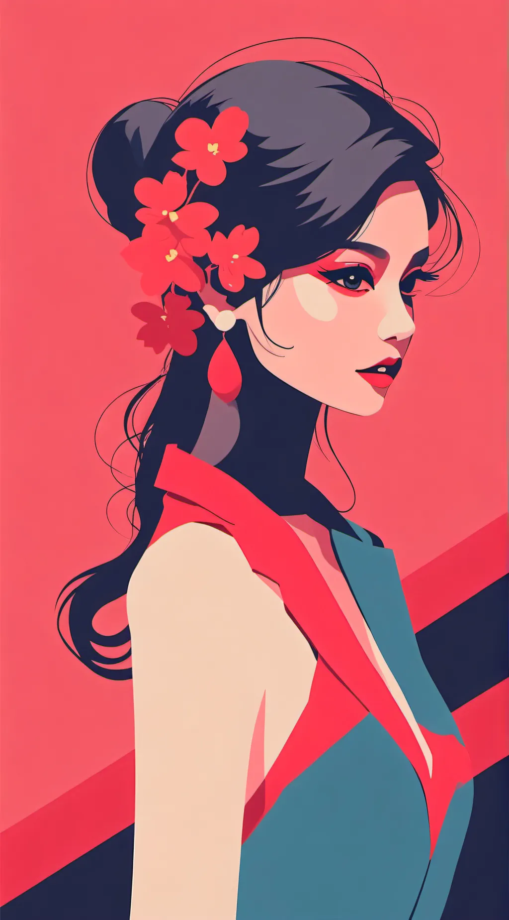 ai character: {☆Ms. circle!☆}  background