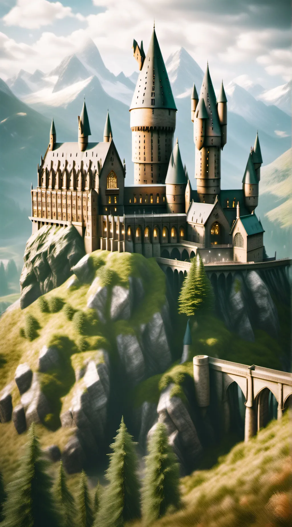 ai character: Hogwarts  background