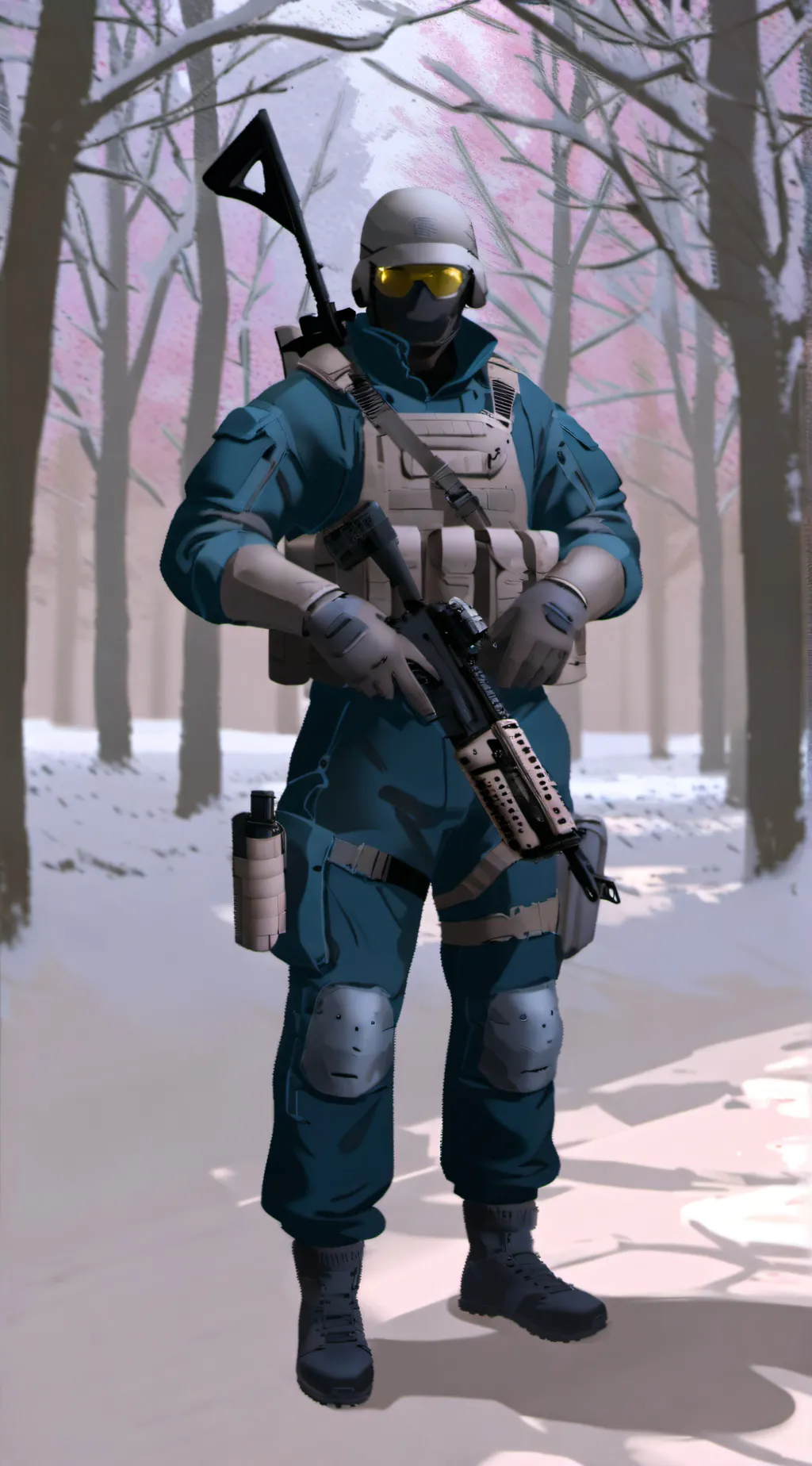 ai character: Soildier ki san background