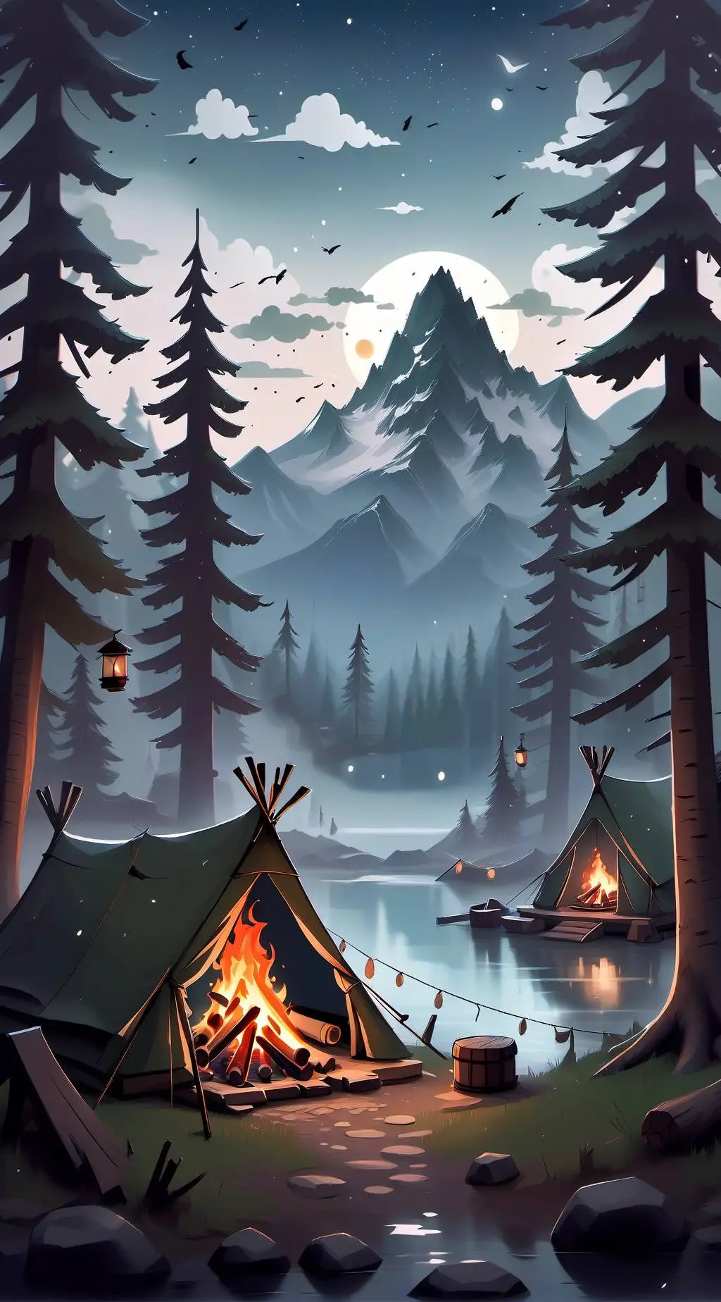 ai character: (JJK CAMP🏕️) background