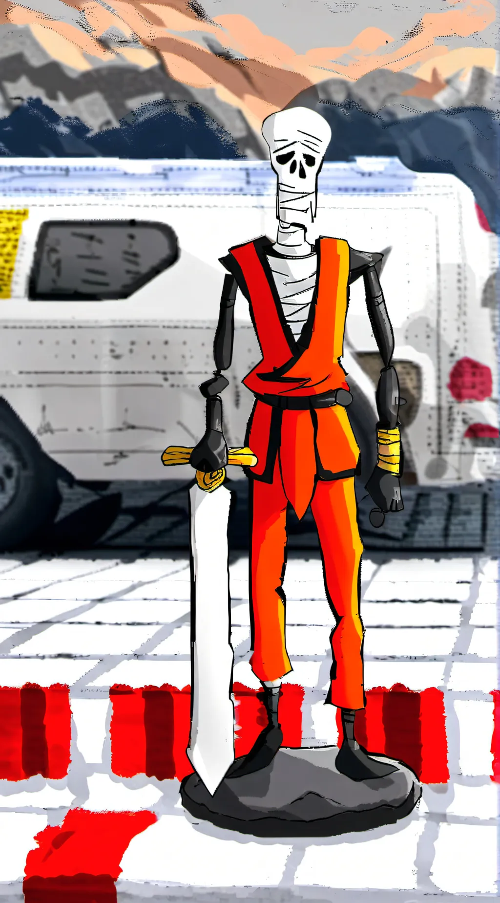ai character: Papyrus  background