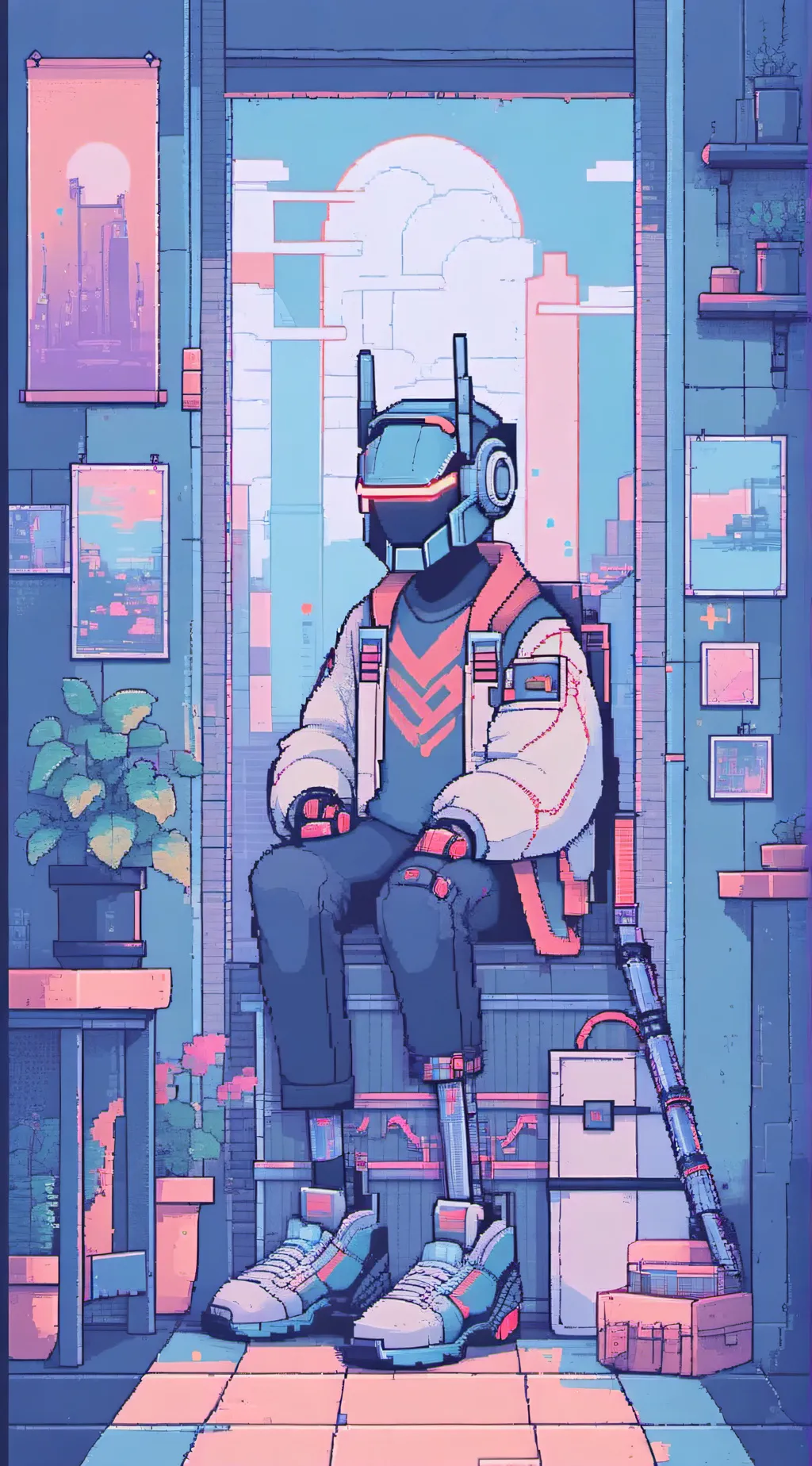 ai character: murder drones/md background