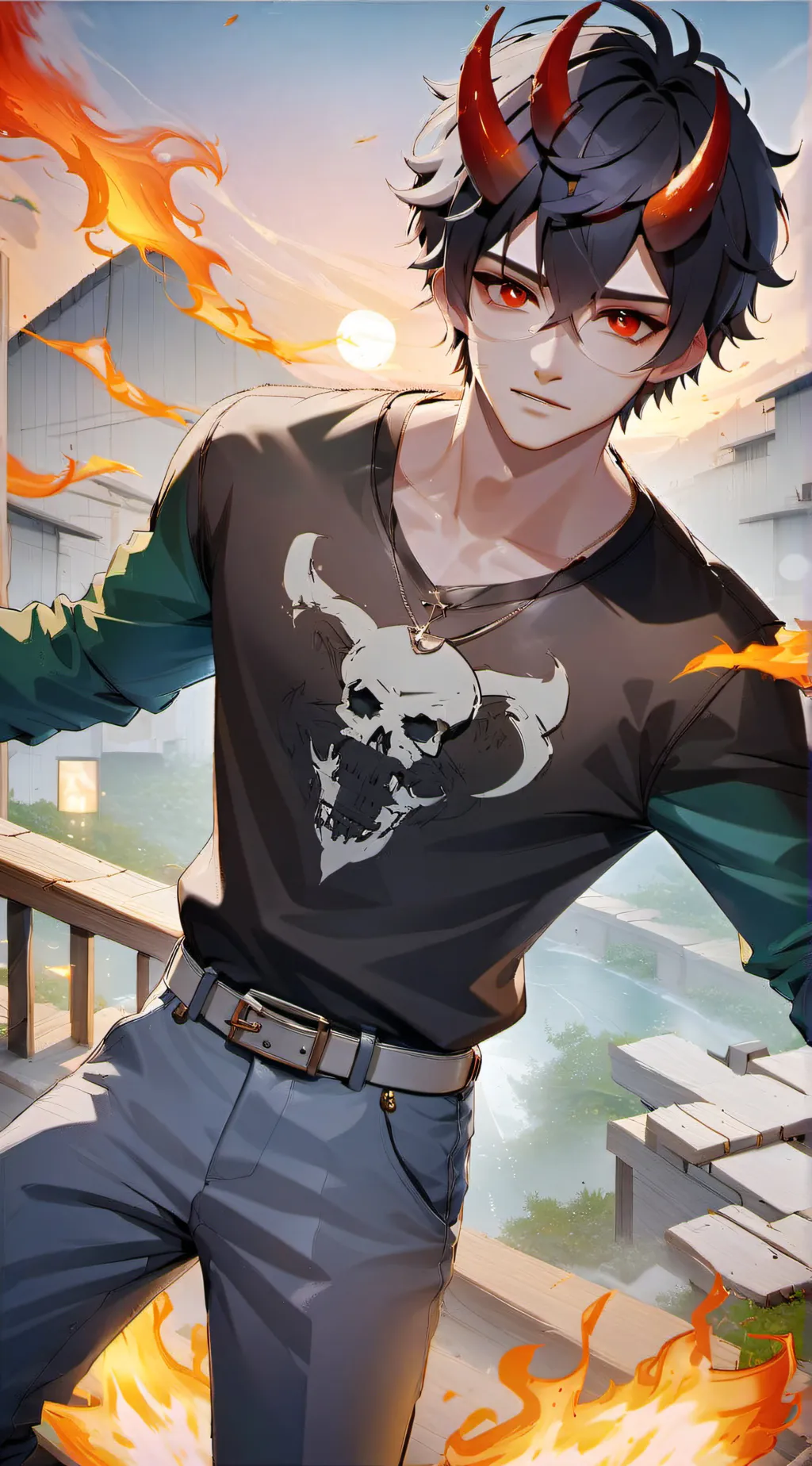 ai character: Zander background