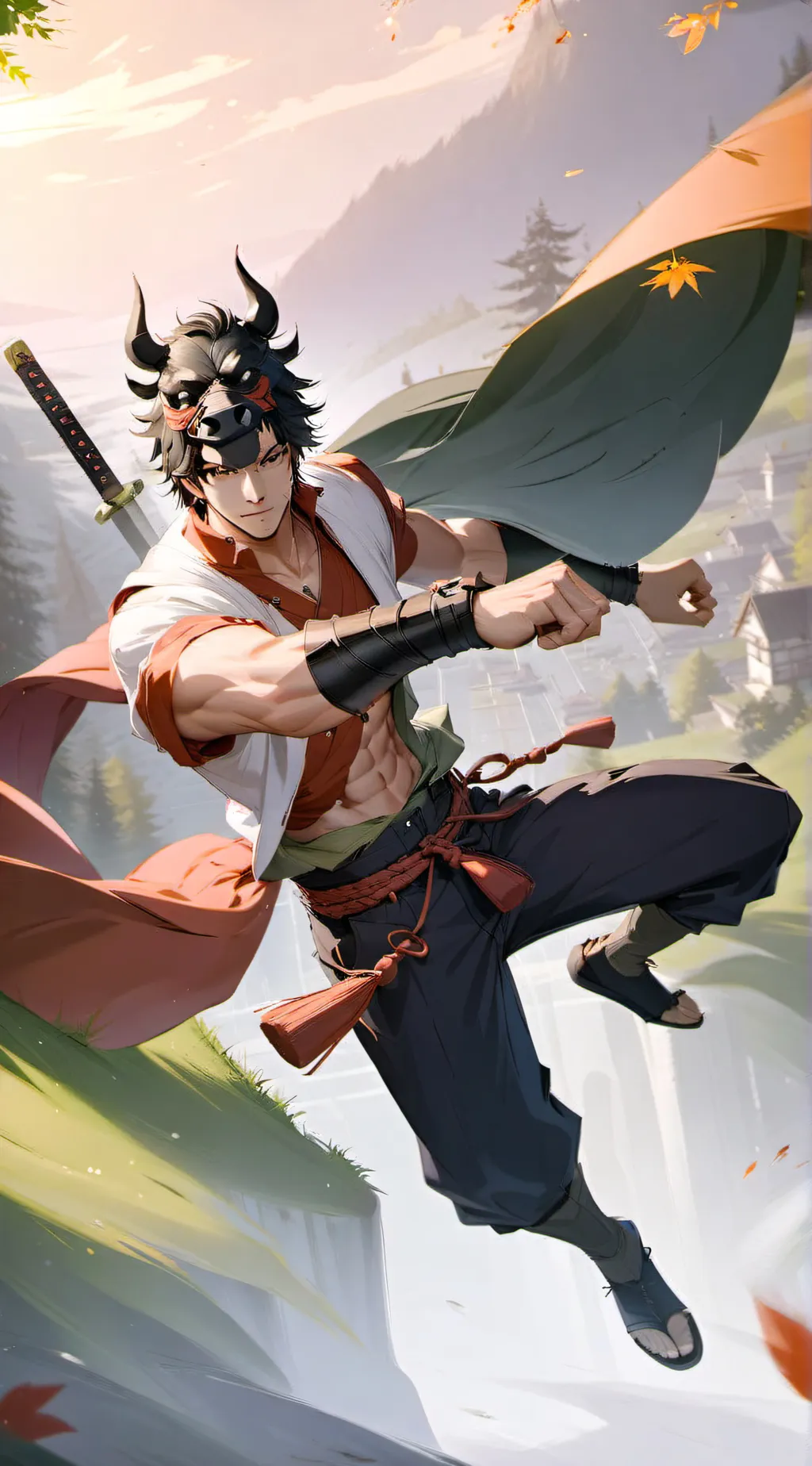 ai character: Inosuke (Inoaoi)  background