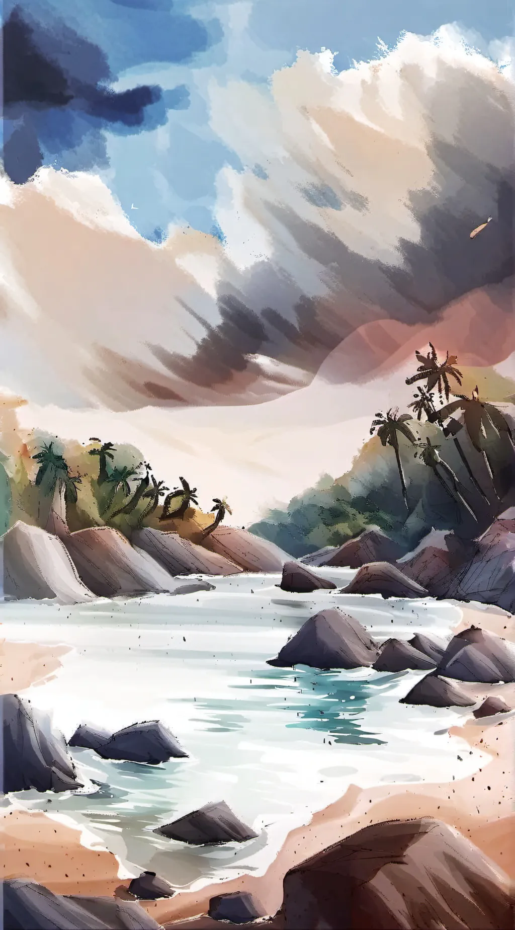 ai character: BFDI OR IDK background