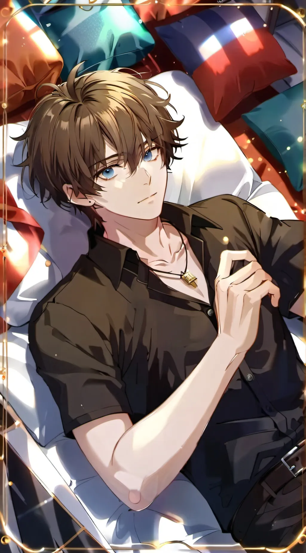 ai character: Leon  background