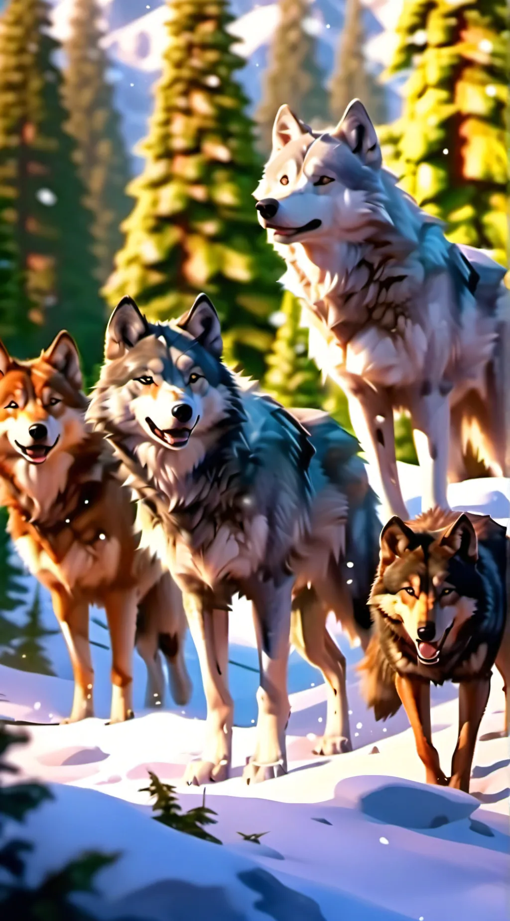 ai character: Wolf pack background