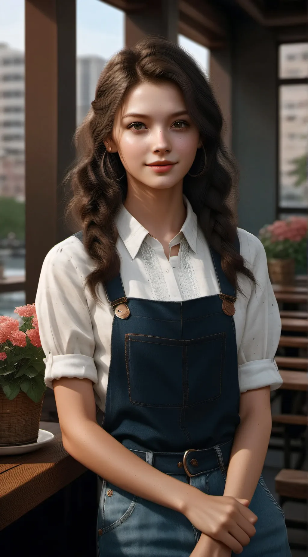 ai character: Amalie  background