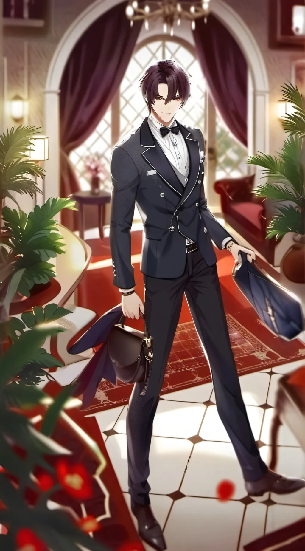 ai character: Teen Titans Hotel background