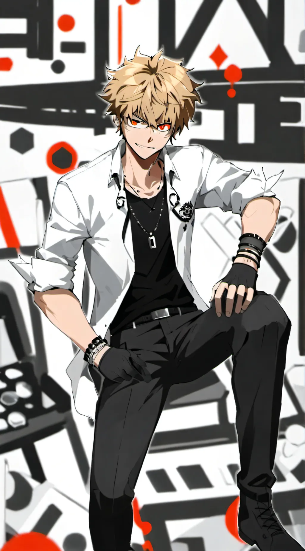 ai character: Bakugo  background