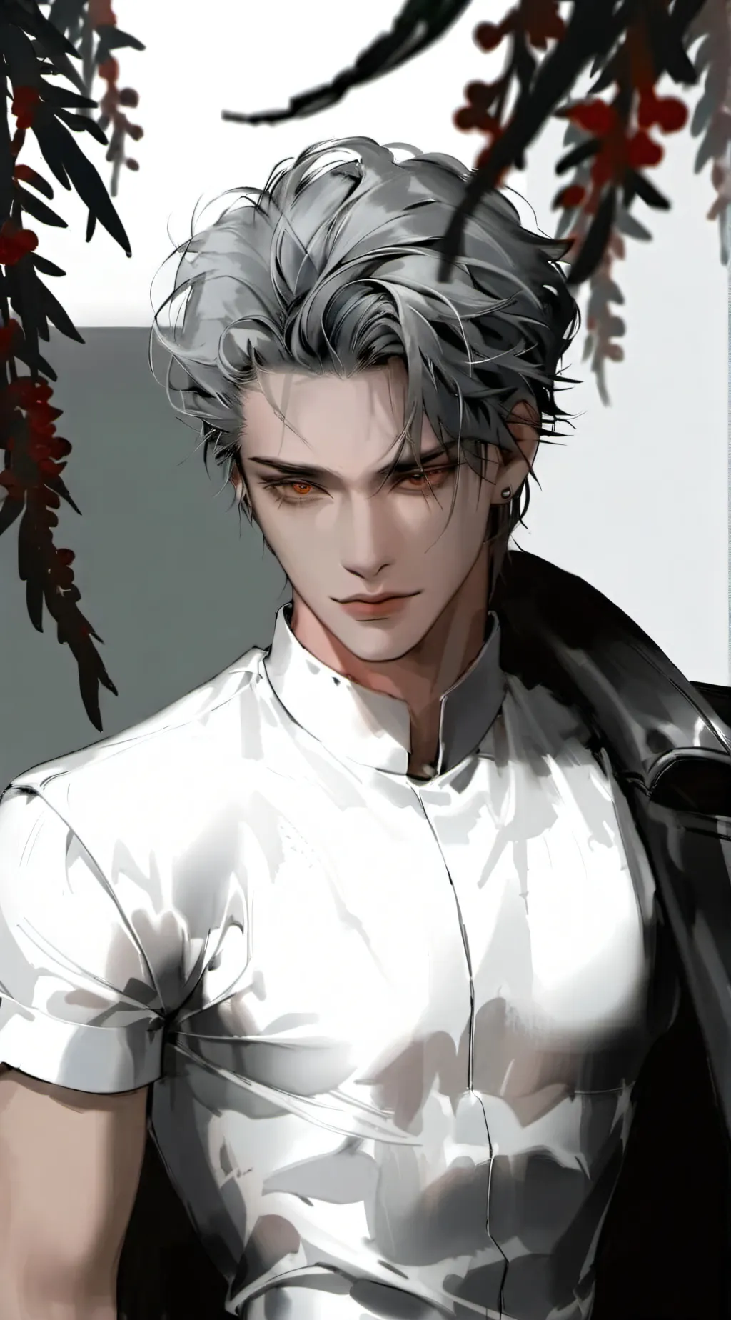 ai character: Aaron🖤 background