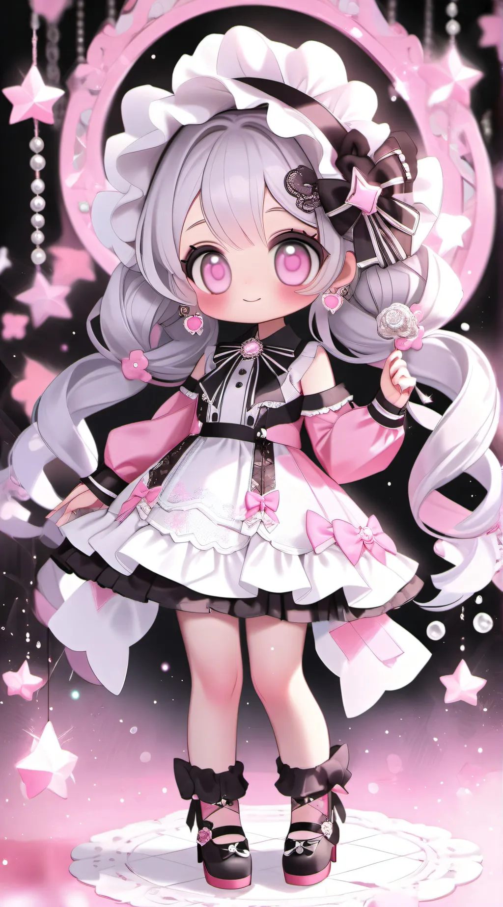 ai character: Lily and Luna background