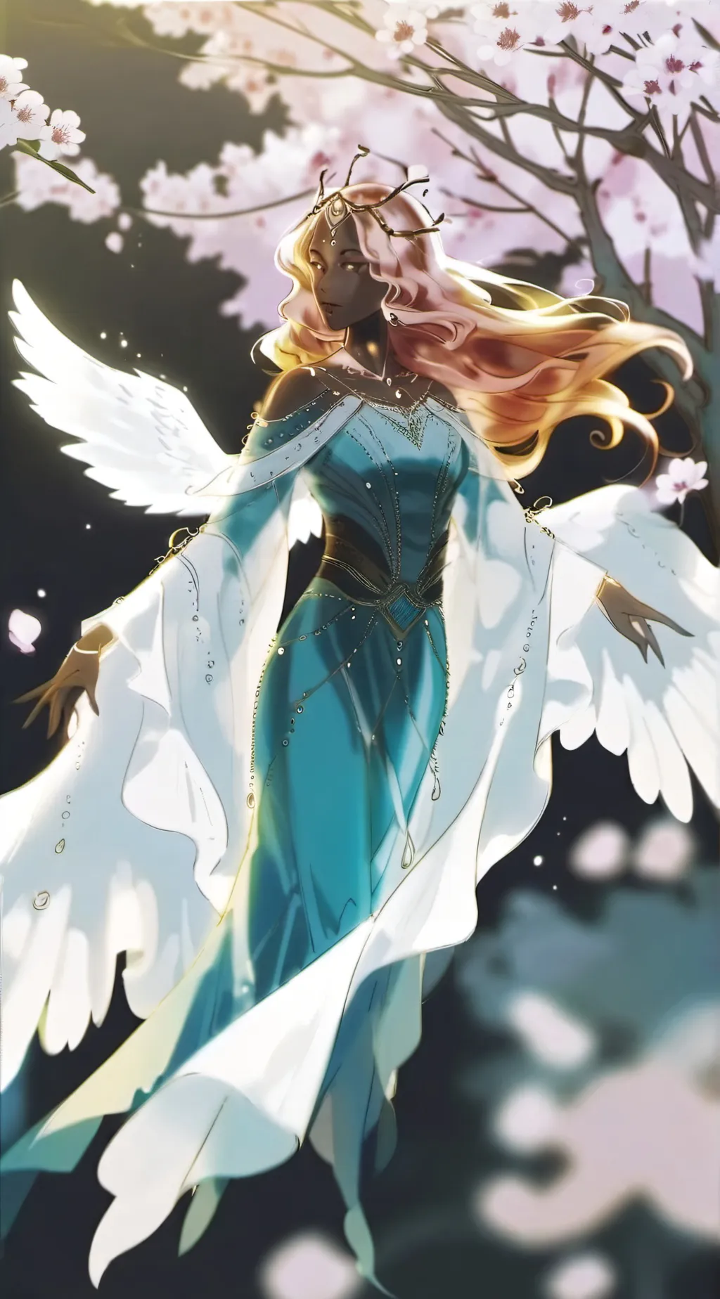 ai character: ocean background