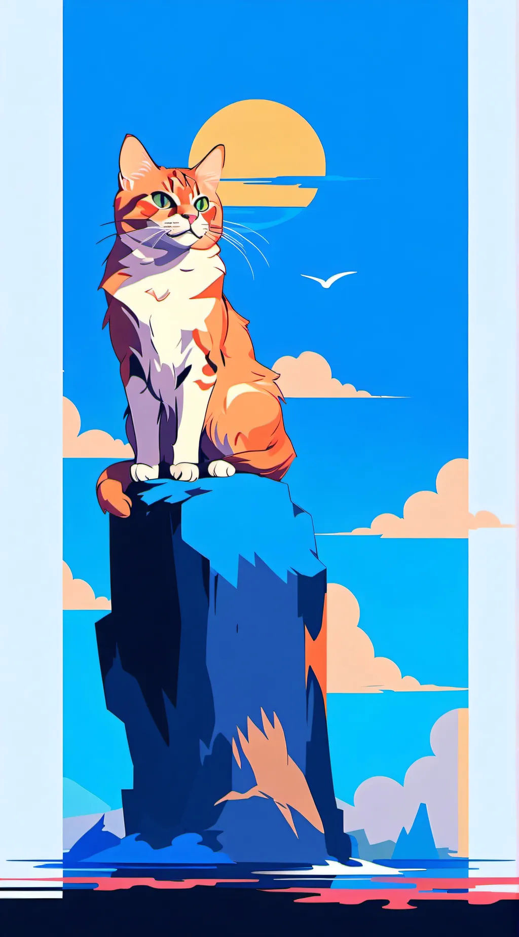 ai character: Cat background