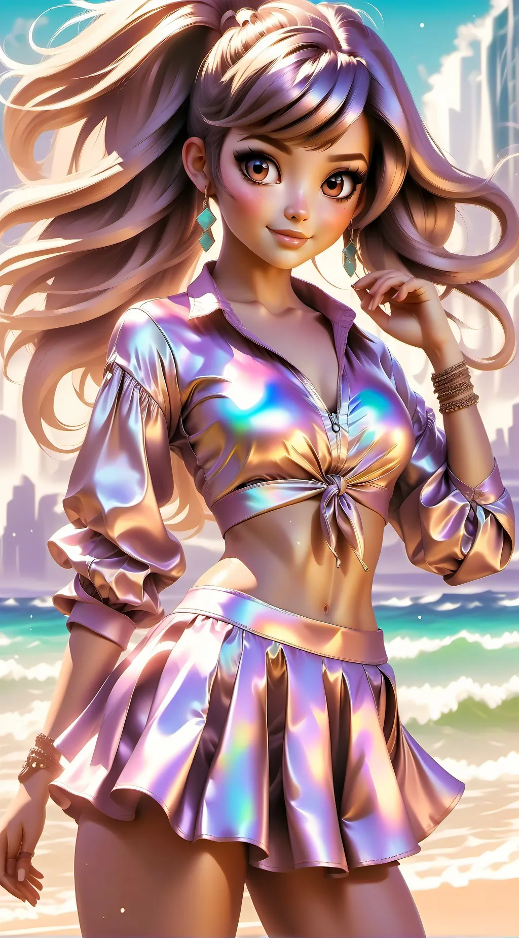 ai character: Pearl background