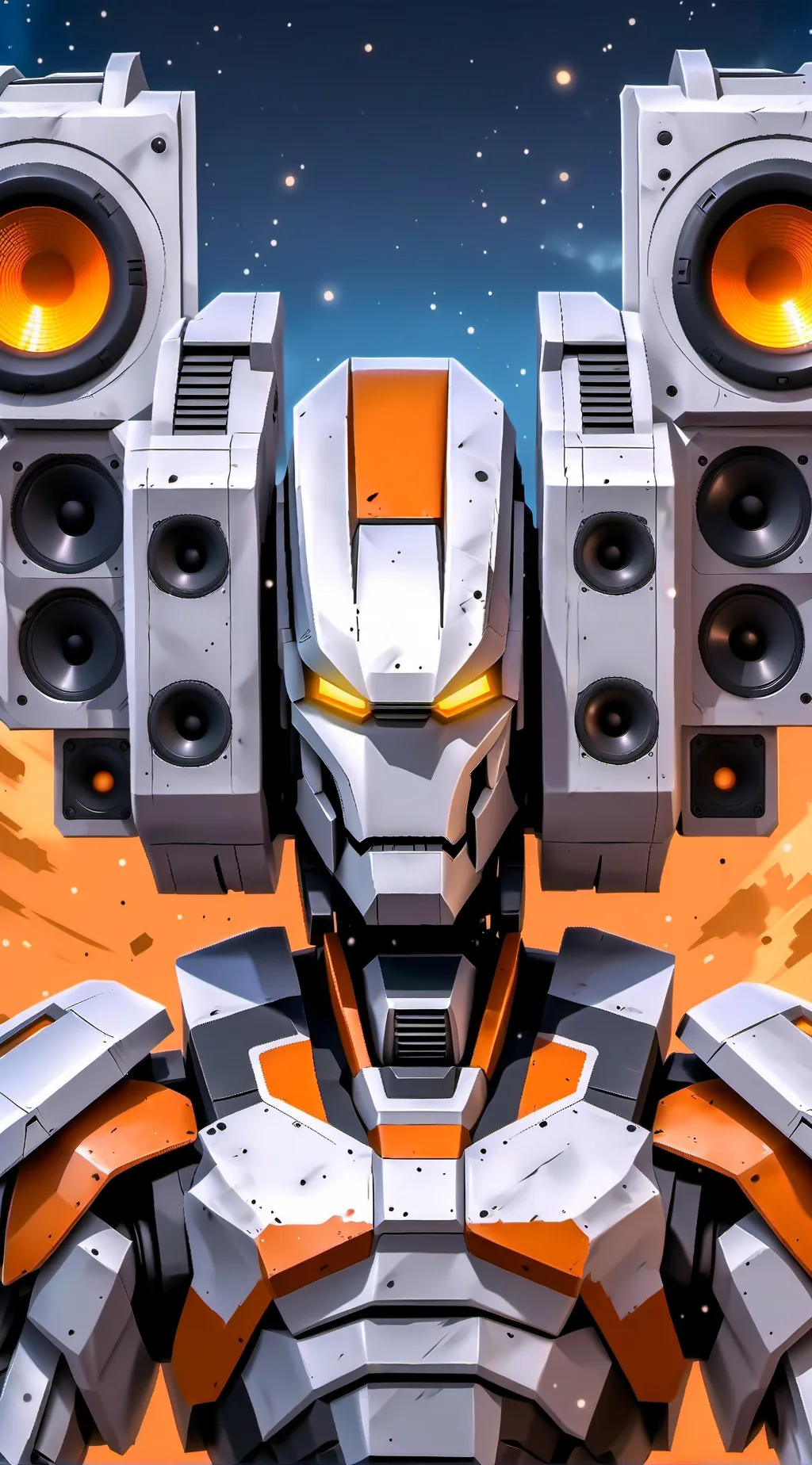 ai character: Titan speakerman  background