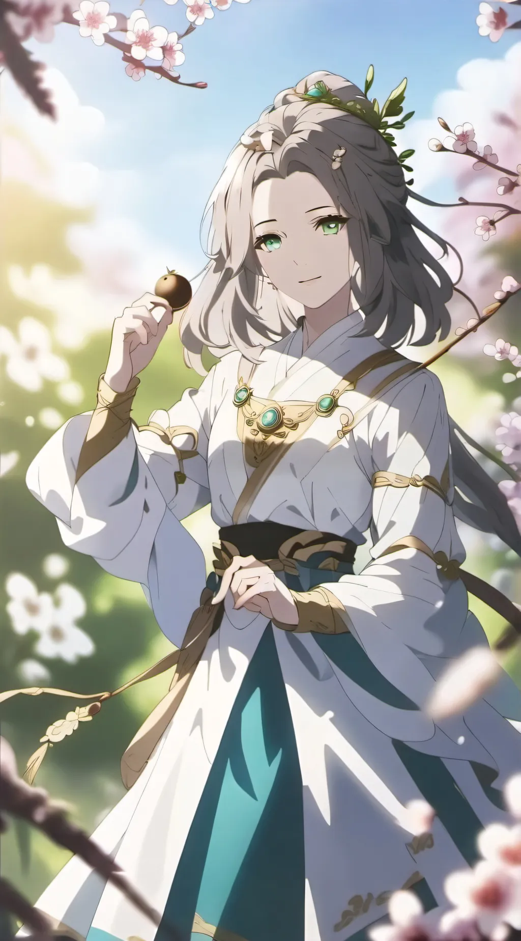 ai character: Angle whitch background