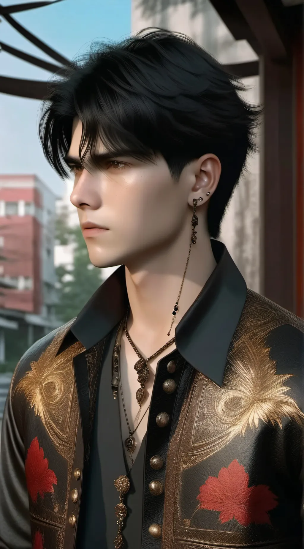 ai character: Calvin  background