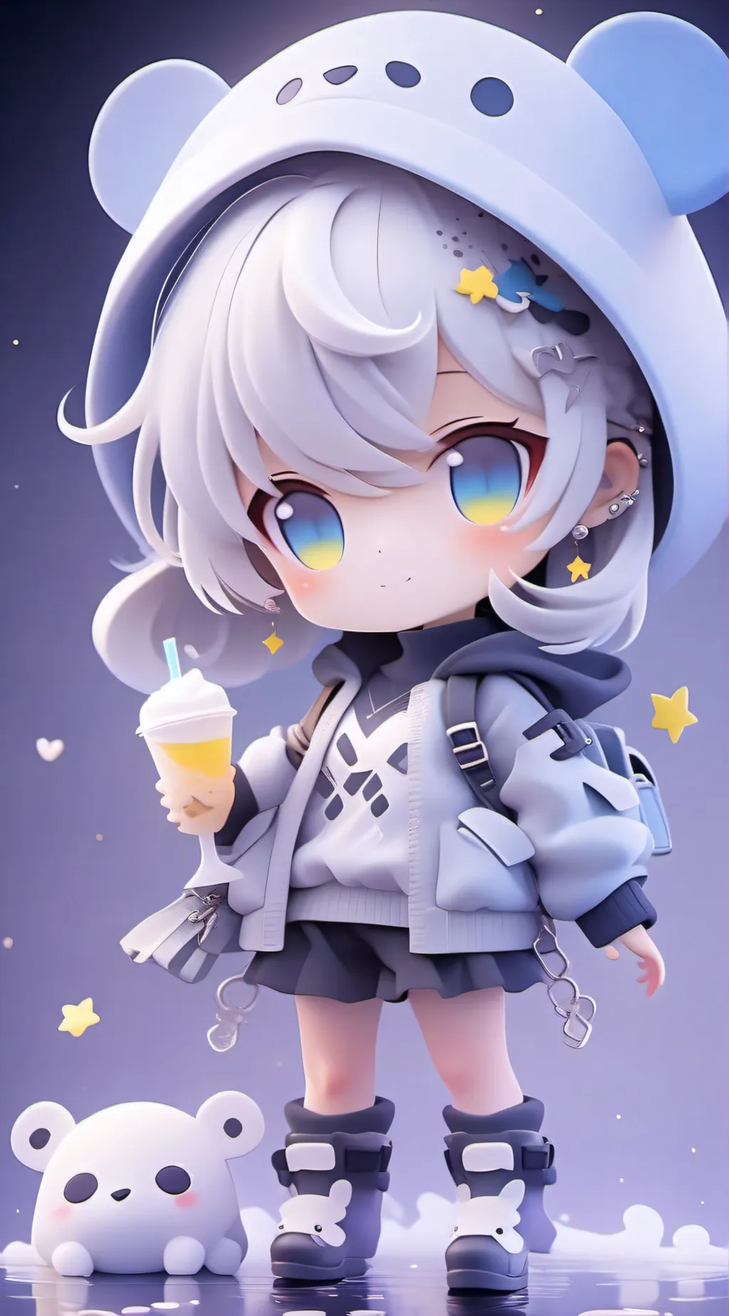 ai character: New girl background