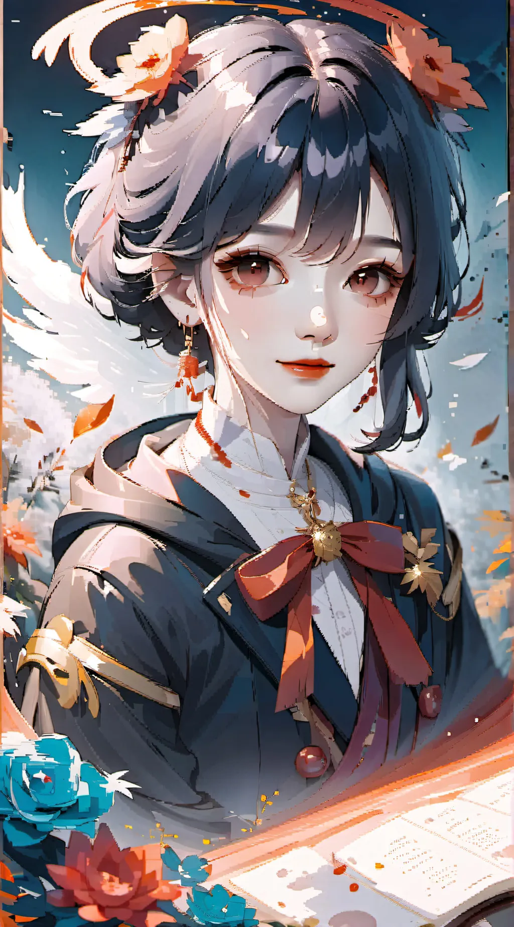 ai character: Rose background