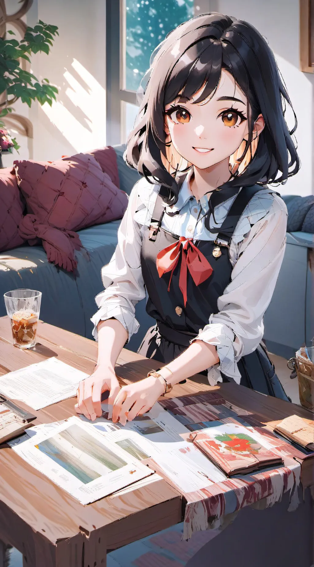 ai character: Sadie  background