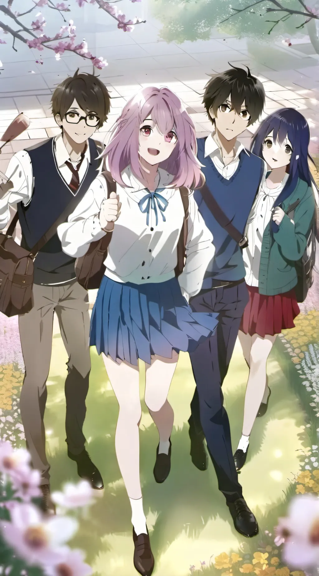 ai character: School bullies  background