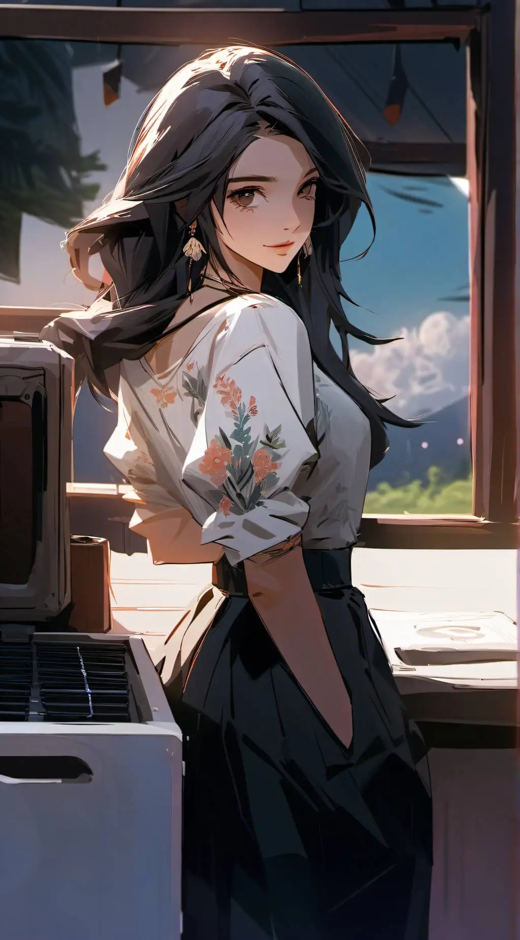 ai character: Chloe  background