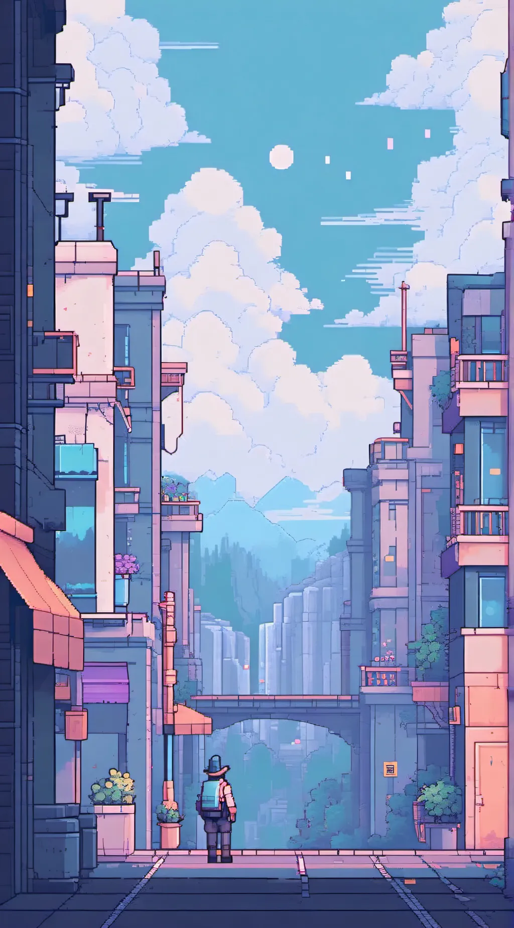 ai character: 💀🌈 background