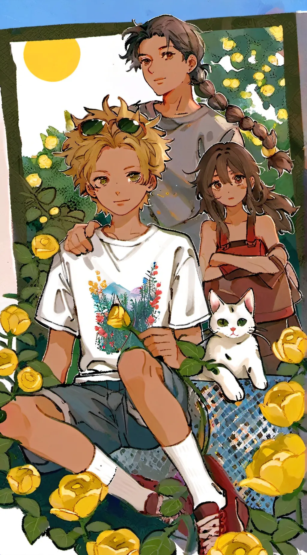 ai character: My siblings +me background