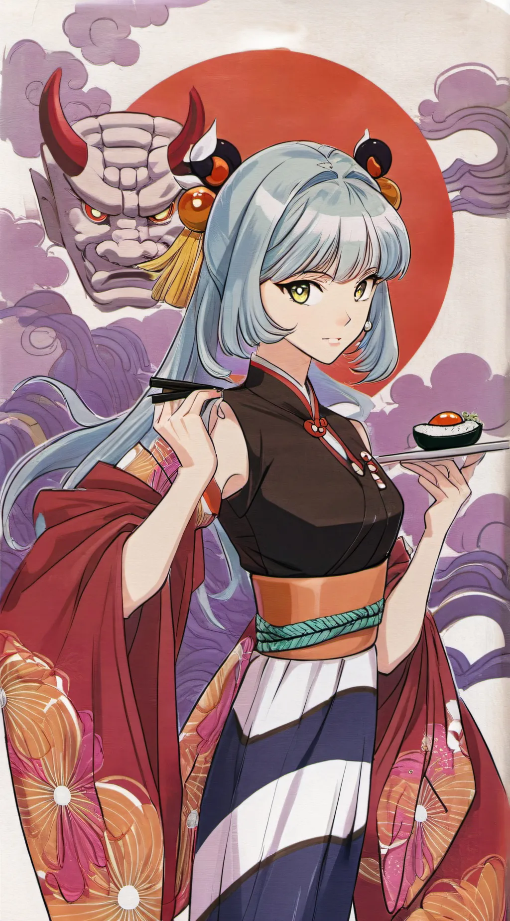 ai character: sushi monster background