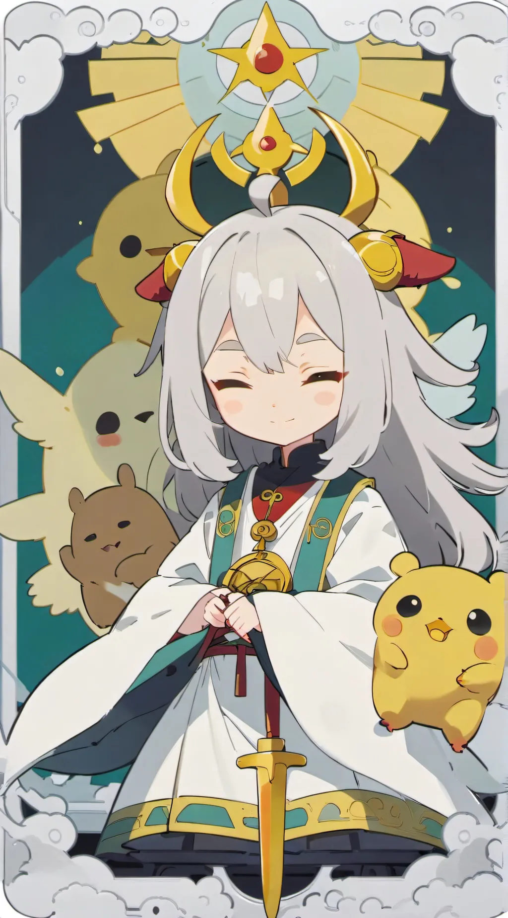 ai character: Paimon! background