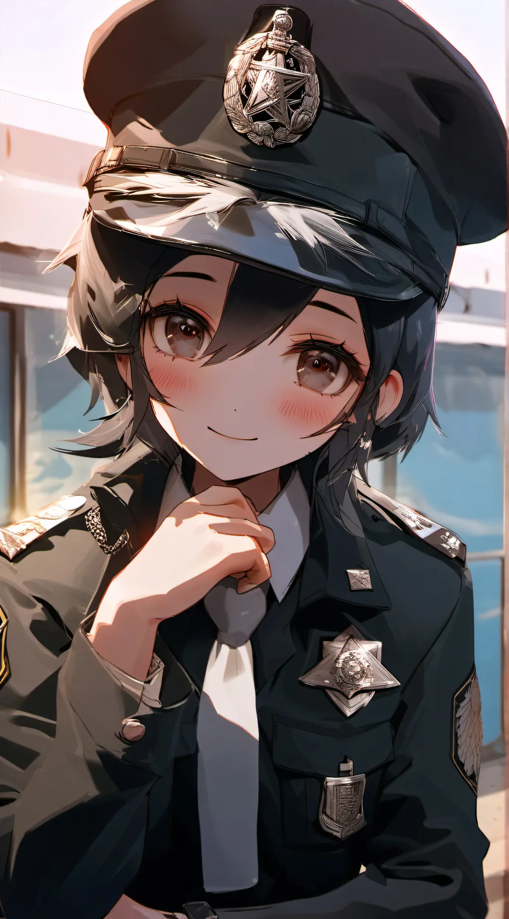 ai character: officer emily  background