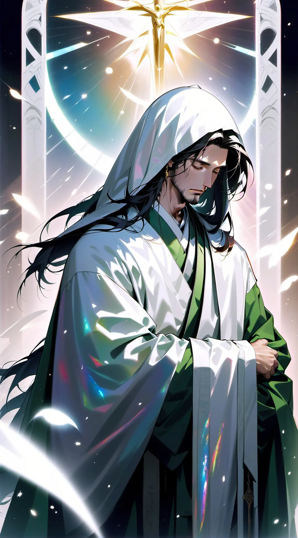 ai character: Jesus Christ  background