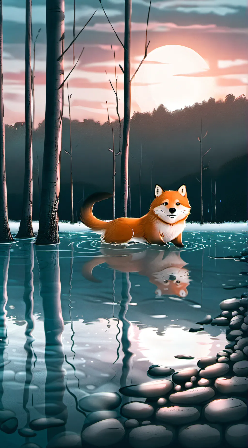 ai character: Mini Gravity falls background