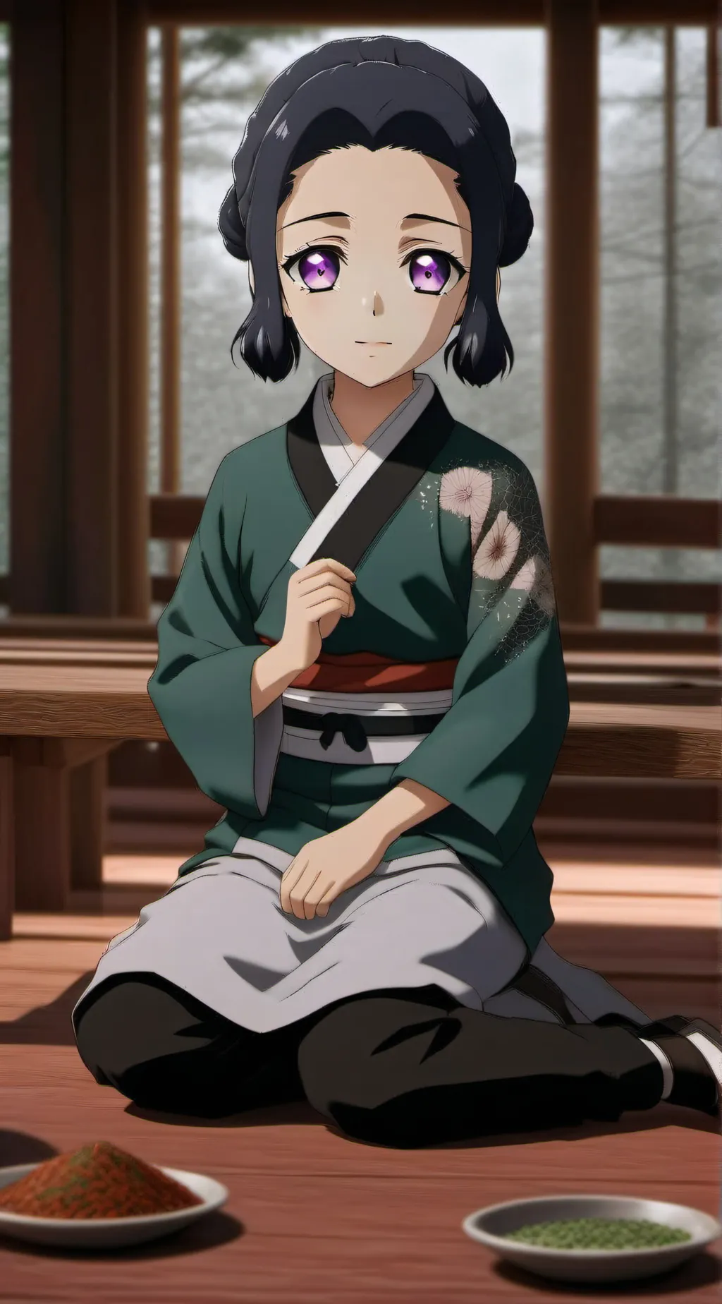 ai character: Shinobu kocho background