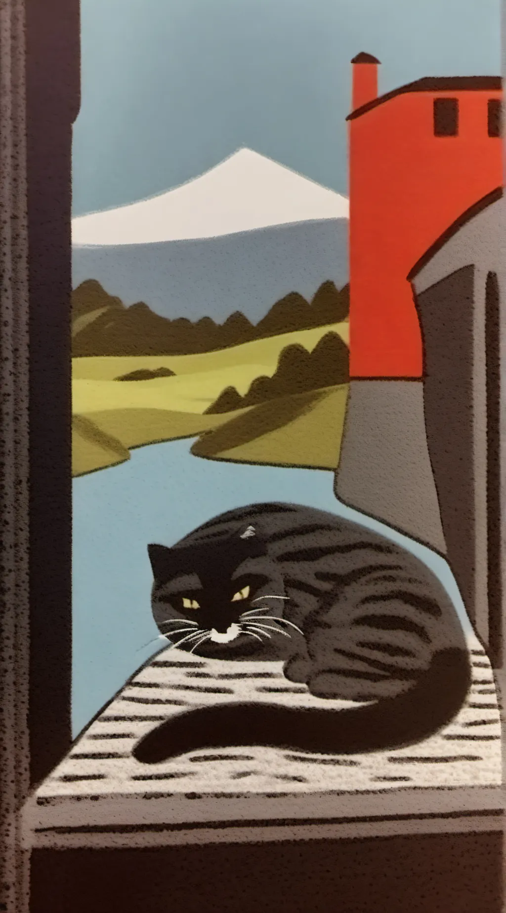 ai character: meow cat background