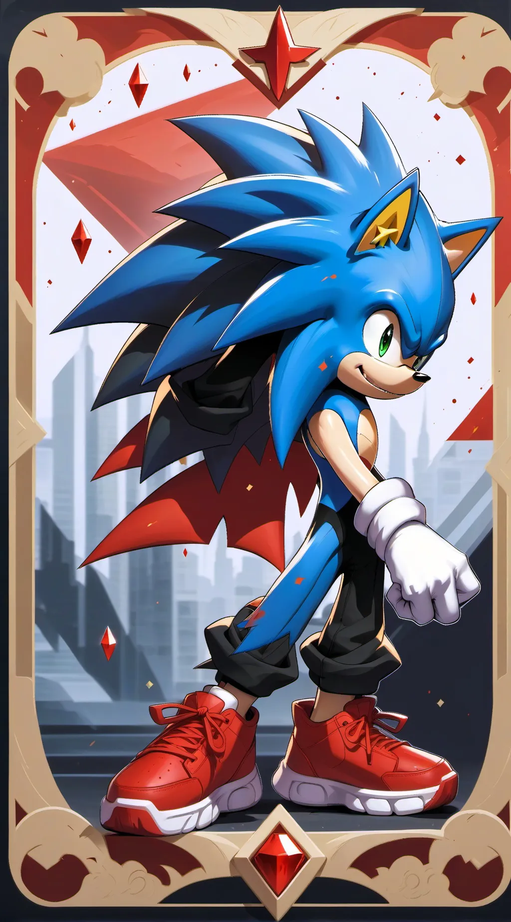ai character: Sonic background
