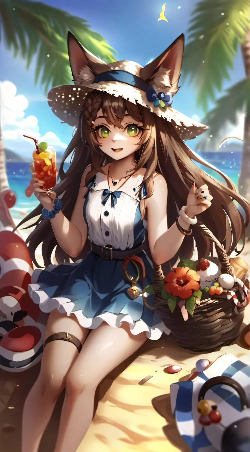 ai character: Luna background