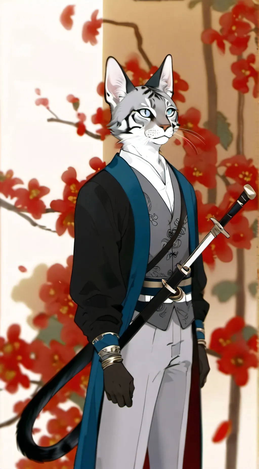 ai character: 🤍jayfeather💙 background