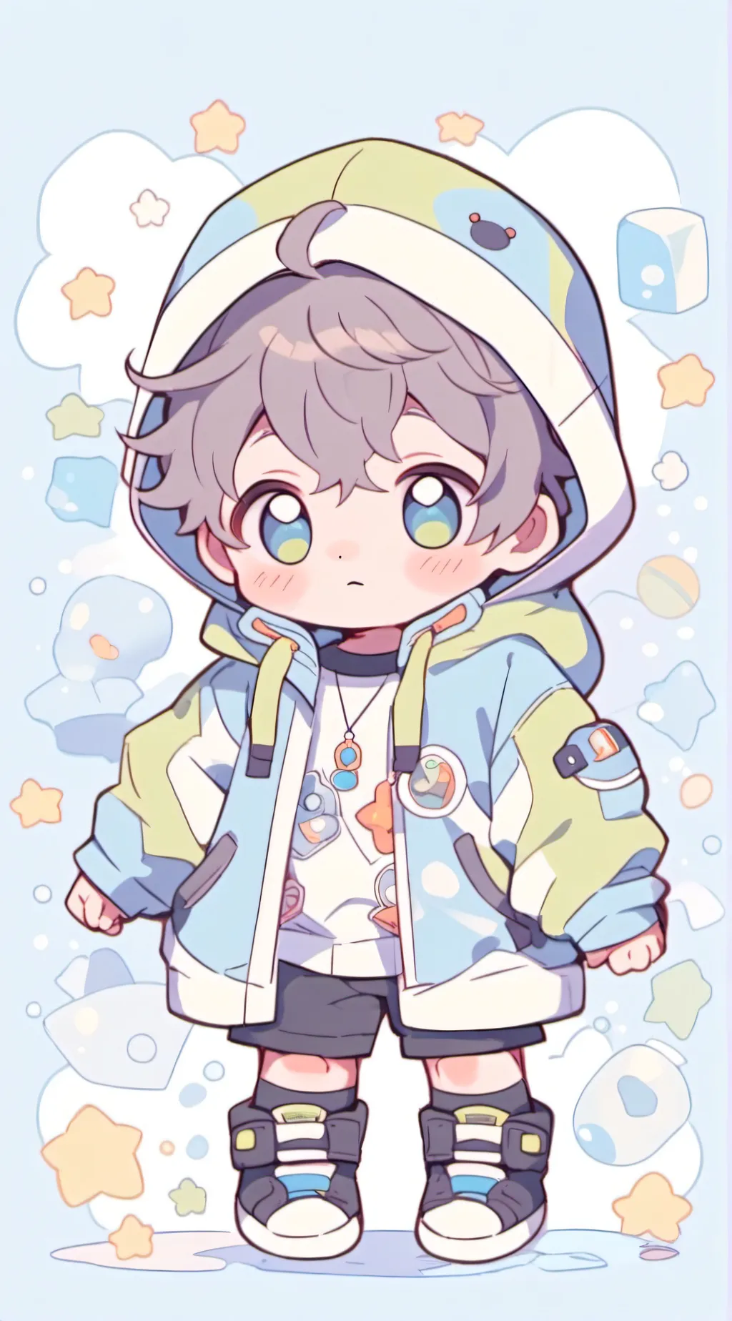 ai character: a baby background