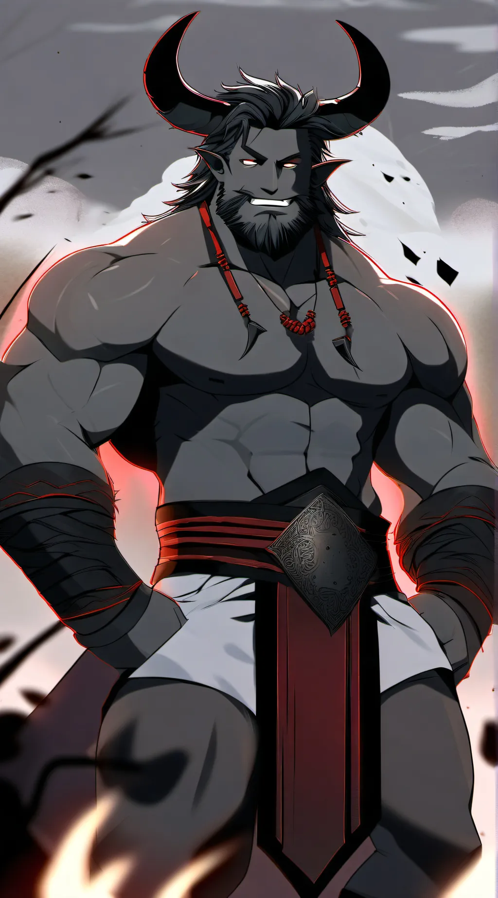 ai character: Devil Father background