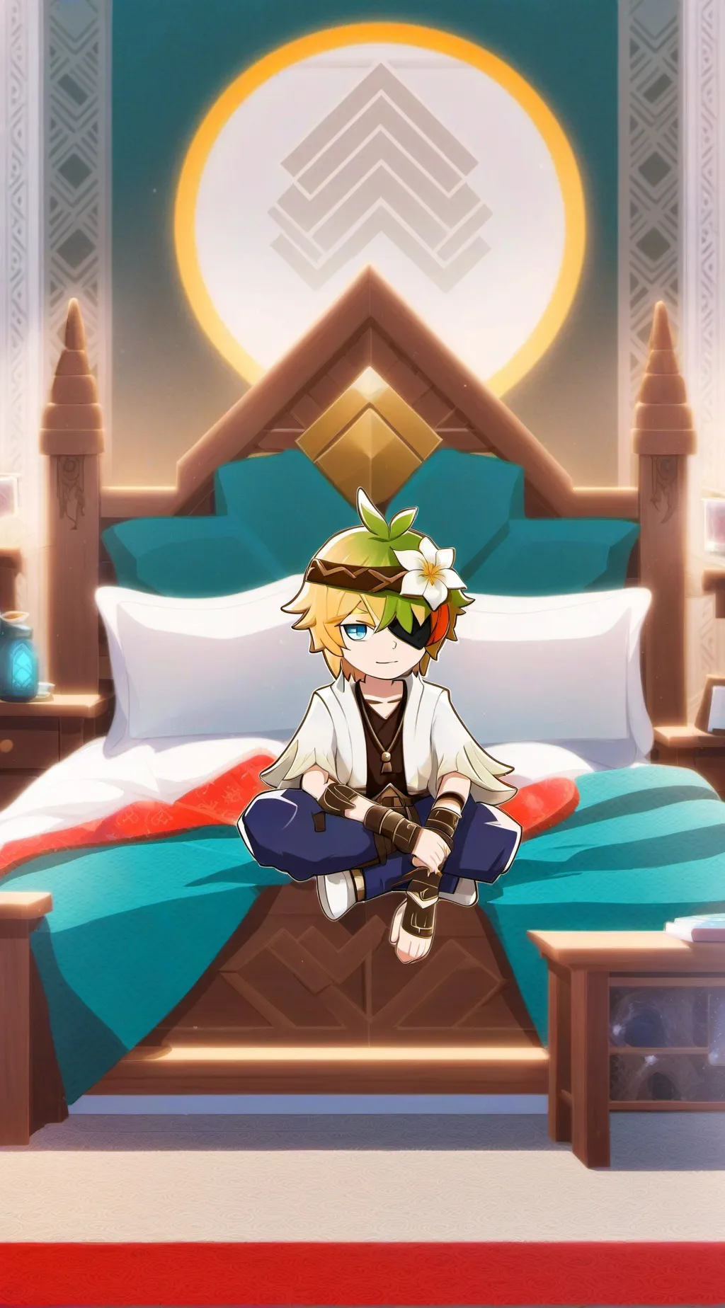 ai character: Autumn  background