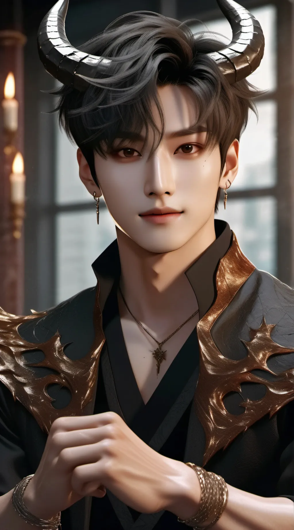 ai character: Jungkook (Devil) background
