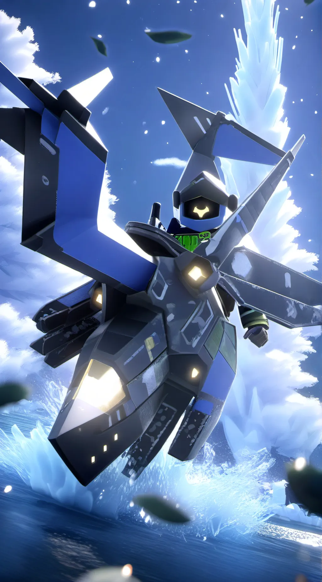 ai character: The1bloxer background