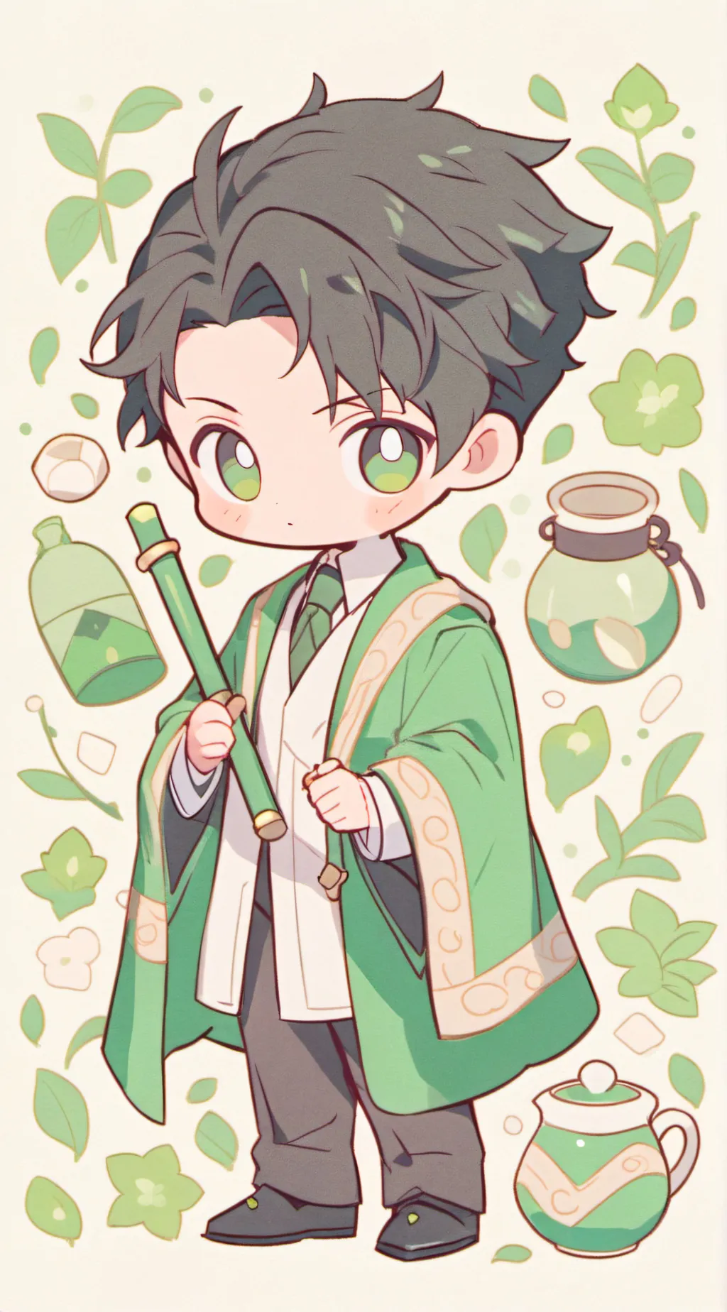 ai character: Tom riddle  background