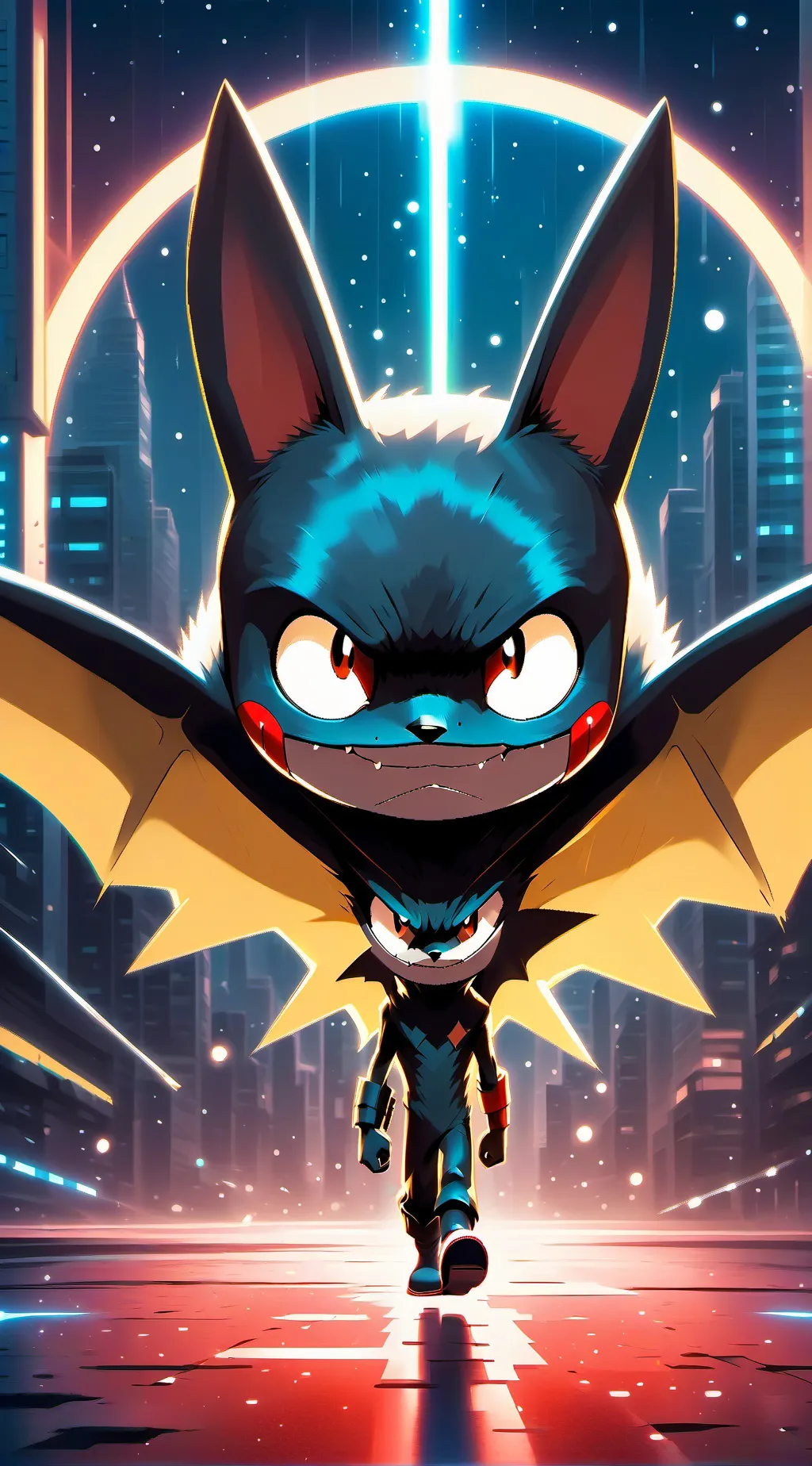 ai character: Mr man  background