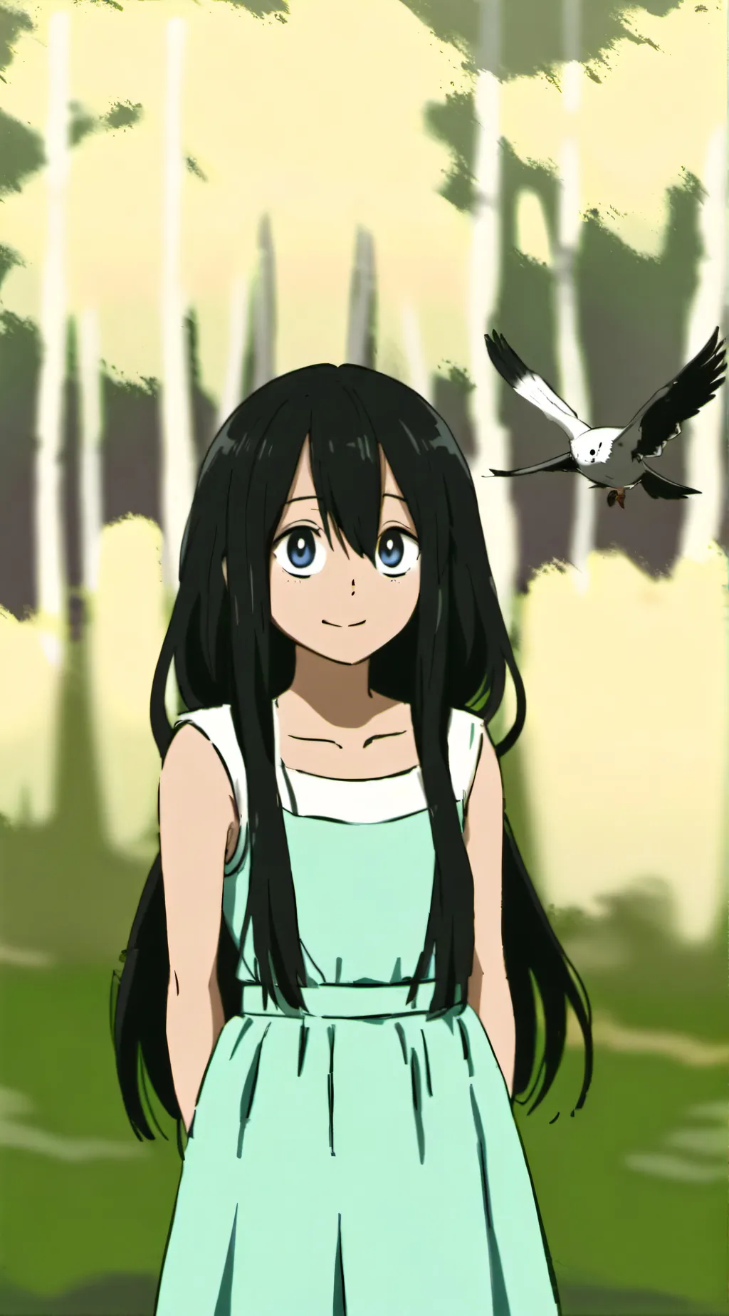 ai character: tsuyu asui background