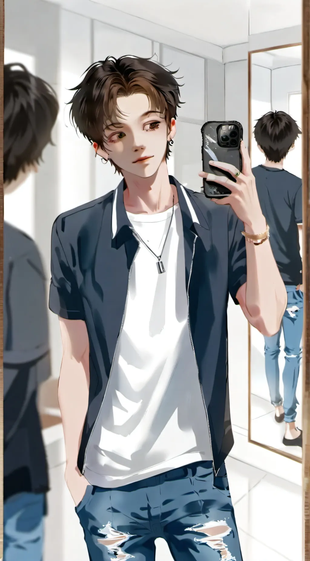 ai character:  ꨄEidenꨄ background