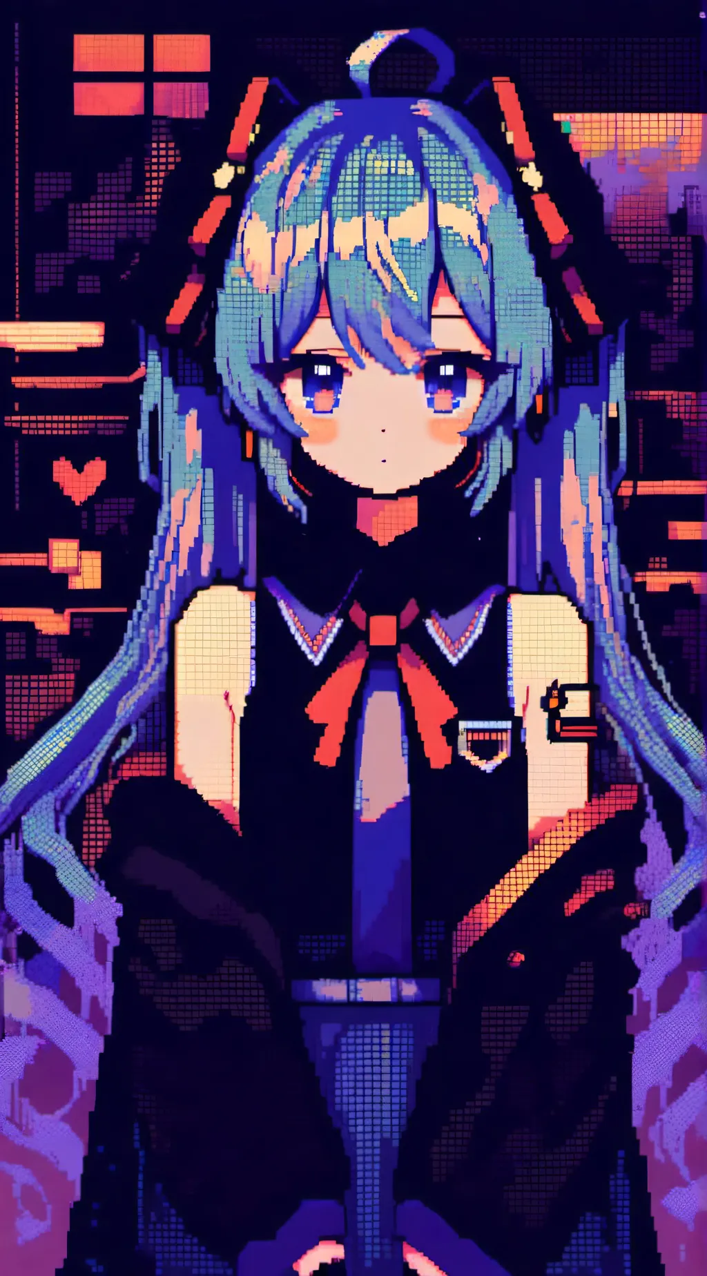 ai character: Miku background